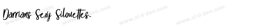 Darrians Sexy Silouettes字体转换